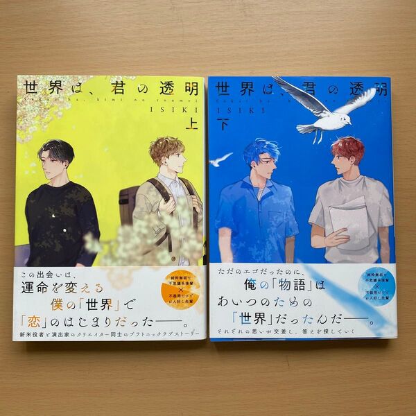 ★美品★『世界は、君の透明 上・下 2巻セット』ISIKI