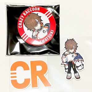 crazy raccoon ストア缶バッジ 天月