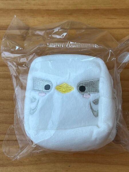 新品 未開封 シマエナガ しまえなが ぬいぐるみ キューブ CUBE ポーチ ボールチェーン付き