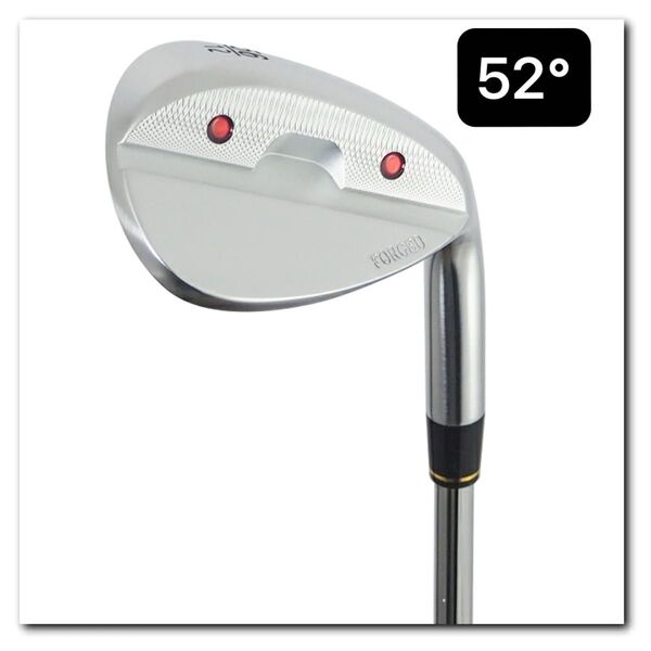 軟鉄鍛造 ウェッジ スチールシャフト 適合スコアライン/NiCrサテンメッキ 52°