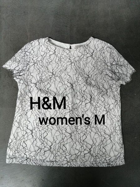 H&M エイチアンドエム 半袖Tシャツ レディースM レース
