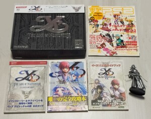 PS2版『イース -ナピシュテムの匣-』限定版BOX,攻略本3冊,電撃PS2 Vol.294,フィギュア/さくら(丹下桜)後藤沙緒里 高橋広樹 /懐中時計未開封