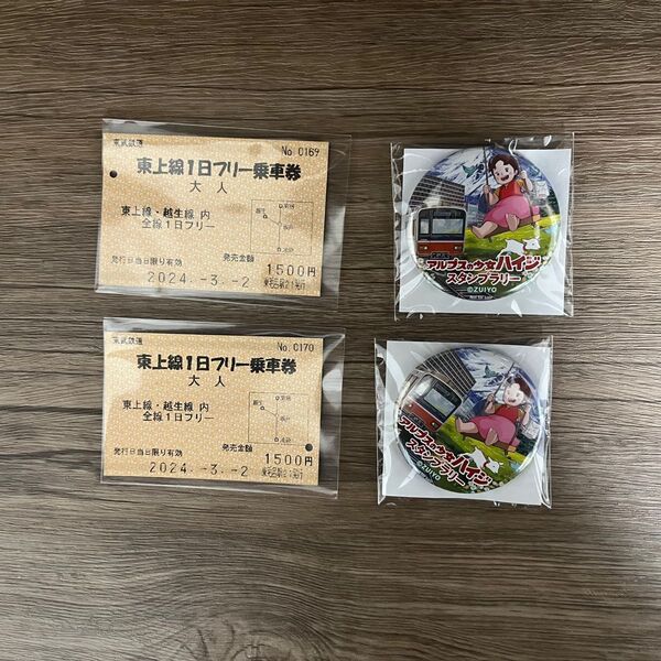 アルプスの少女ハイジ スタンプラリー 東武鉄道