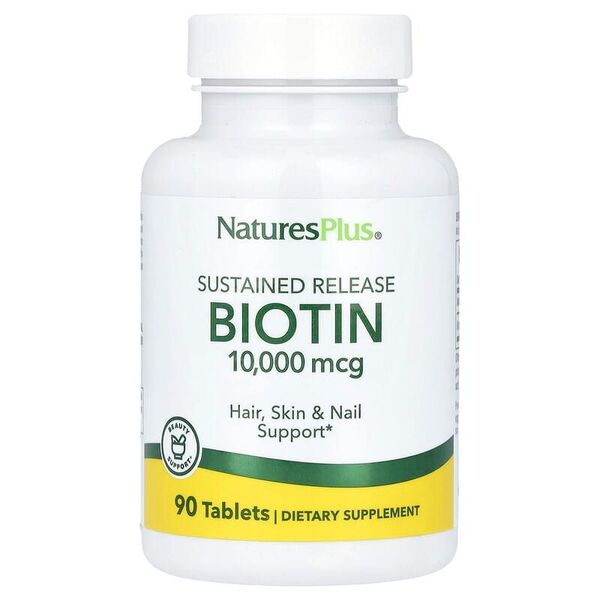 値下 新品 サステインドリリース 持続放出 ビオチン10000mcg 90粒 ビタミンB 高品質 ネイチャーズプラス 明日発可