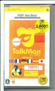 ☆PSP TALKMAN EURO トークマン欧州言語版(ソフト単体版) PSP the Best 外装不良