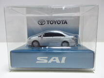 トヨタ SAI サイ 非売品 LED ミニカー キーホルダー　ホワイトパールクリスタルシャイン_画像1