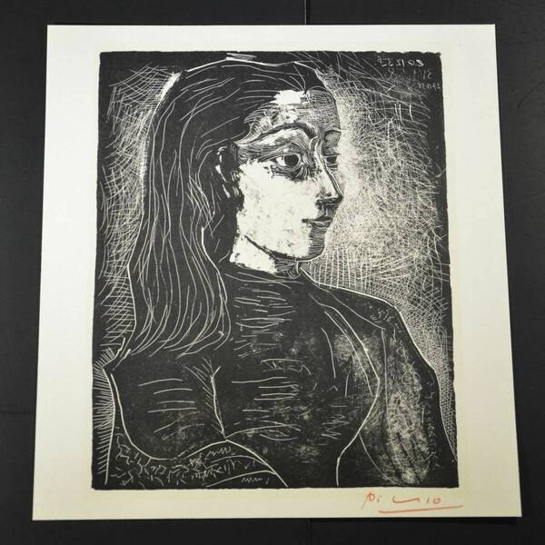 ピカソ パブロ・ピカソ Pablo Picasso 絵画 レア 限定 希少 Jaqueline de profil a droite