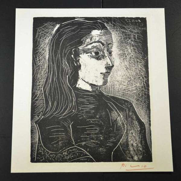 ピカソ　パブロ・ピカソ　Pablo Picasso 絵画　レア　限定　希少　Jaqueline de profil a droite