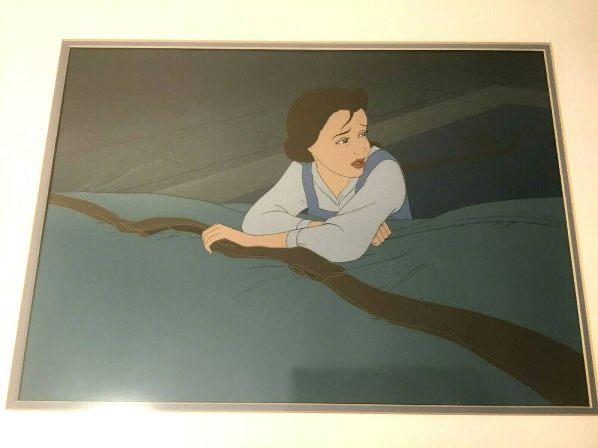 店頭受取商品 Disney ディズニー 美女と野獣 ベル セル画 原画 限定 レア 入手困難 山葡萄鞄m1点 アンティーク コレクション ディズニー Roe Solca Ec