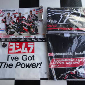 【YOSHIMURA】2019鈴鹿8耐 ヨシムラ SUZUKI MOTUL RACINGTシャツ(XXLサイズ)+マフラータオル+チタン キーホルダー 合計5点セット GSX-R1000