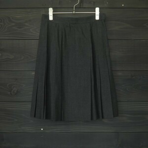 *80's*JH Collectibles* wool pleated skirt *USA made * beautiful goods * gray *6(L size corresponding )