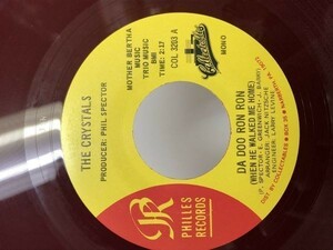 THE CRYSTALS da doo ron ron/all grown up シングルレコード