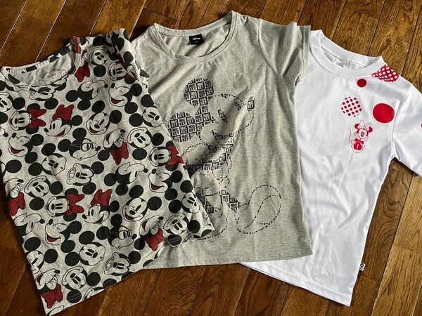 ミニー&ミッキー ディズニーTシャツ 150&S 計3点