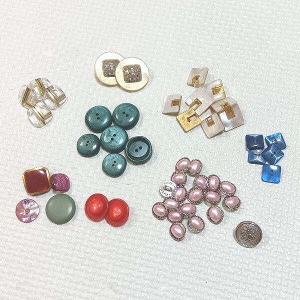 レトロ ボタン 50個 まとめ アソート③