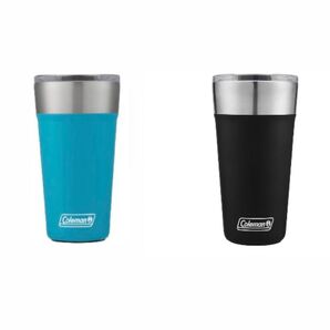 【並行輸入/新品未使用】Coleman コールマン タンブラー2個セット(黒・水色)