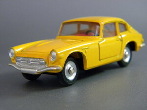 当時物 60`s ★★DINKY TOYS ホンダ HONDA S800 クーペ 黄!! size7.7㎝ 1/43 ダイキャストメタル 本田宗一郎 ★★欠損無 「定形外/LP可」