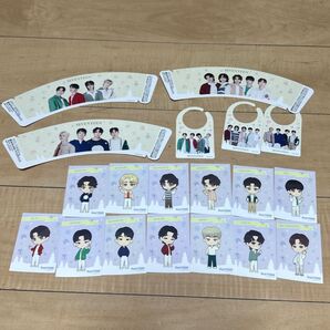 セブンイレブン SEVENTEEN カップスリーブ&ボトルマーカー&ステッカー 19点セット 新品未使用
