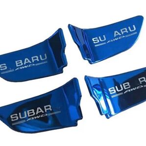 スバル アウトバック XV インナーハンドルカバーブラック 4P 青色