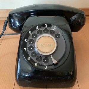  black telephone Showa Retro antique 