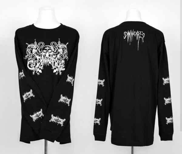 正規品 DimMoire ディムモアール Messy Bones ロンT 長袖 黒 Black ユニセックス フリーサイズ REFLEM レフレム kry clothing