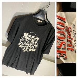 B'z LIVE-GYM '96 ビーズ 1996年 Spirit LOOSE 90's ヴィンテージ スカル ガイコツ ドクロ ツアーTシャツ バンドTシャツ ロックTシャツ 黒