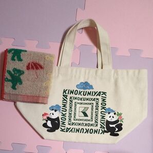 ミニトートバック(パンダ柄)&ハンカチ