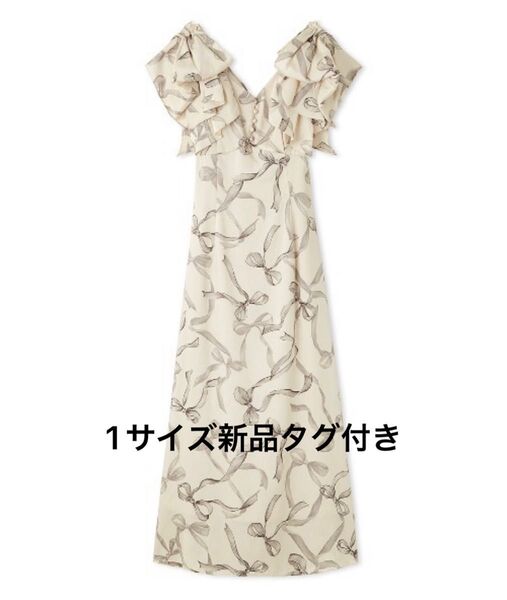 SNIDEL リボンスリーブデザインワンピース