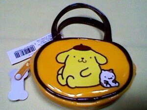  Pom Pom Purin 97 year perth new goods paper tag attaching Vintage small change purse .. sama . size. 
