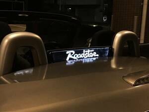 Valkyrie style ロードスターNC専用 NCEC　ウィンドディフレクター バージョンS Roadster 文字 LEDホワイト リモコン付き