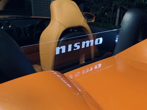 ValkyRie Style フェアレディＺ　Ｚ33　ロードスター　HZ33 専用　ウィンドディフレクター nismo 文字　//リモコン付きLED白、