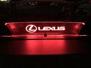 valkyrie style レクサス SC430 / 40ソアラ / UZZ40 専用 LED ウィンドディフレクター LEXUS 文字 .LEDレッド　リモコン付き