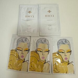 HACCI アクアUV 日焼け止めミルク1.7g×2 メイクアップベースUV 1.7g×3