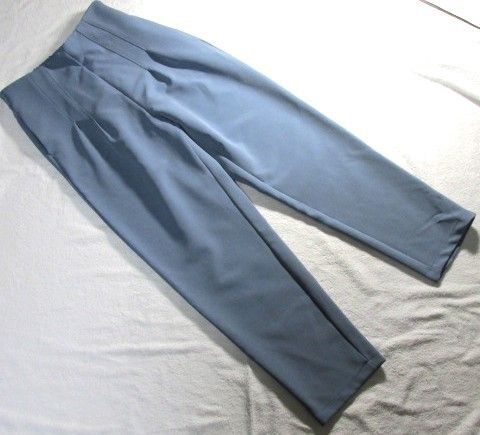 ☆新品☆OTONAオトナ オリジナル タック入りハイライズパンツ ブルー系