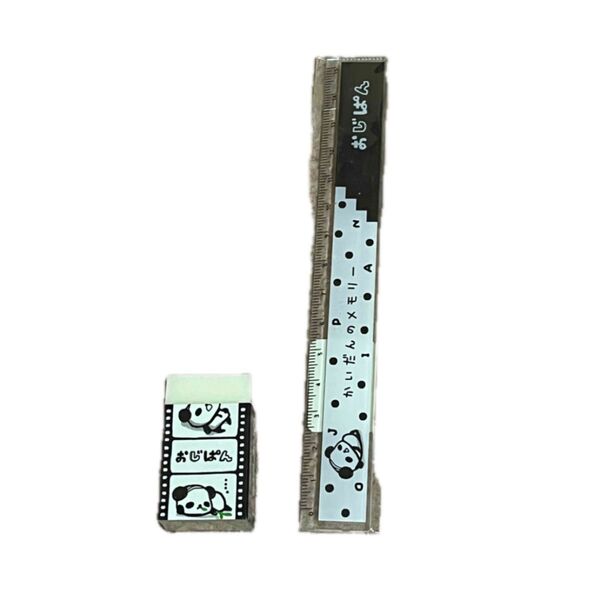 おじぱん 消しゴム 定規 15cm