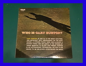 GARY BURTON ゲイリー・バートン / WHO IS GARY BURTON? フー・イズ・ゲイリー・バートン/RGP-1171/5点以上で送料無料!!!/LP