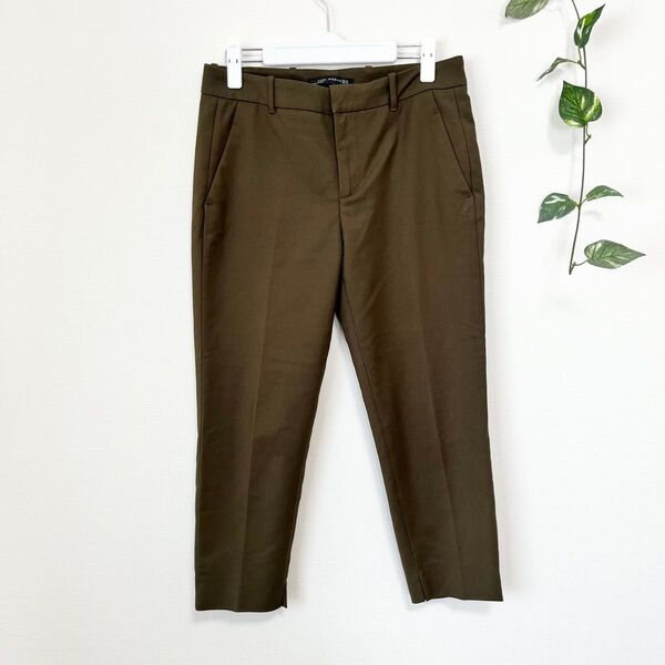 【ZARA WOMAN】ザラウーマン センタープレステーパードパンツ スラックス