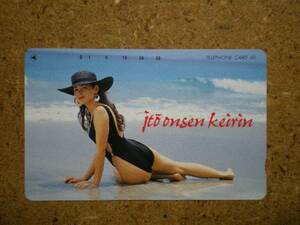 keir*290-20872. higashi hot spring bicycle race swimsuit .. telephone card 