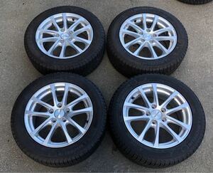 深溝 送料無料 205/55R16 94H（MICHELIN）X-ICE アルミホイール付き PCD112 16×6.5J＋45 5穴 ハブ径57 4本セット C.46