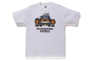 「GHOSTBUSTERS × BABY MILO TEE #4 / WHITE」Lサイズ Tシャツ エイプ A BATHING APE ゴーストバスターズ BAPE
