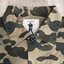 1st camo green ミリタリー 半袖シャツ Lサイズ a bathing ape BAPE STA エイプ ベイプ アベイシングエイプ military shirt ASNKA nigo_画像2