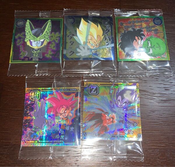 ドラゴンボール 超戦士シールウエハース超 最強への大冒険 5種セット