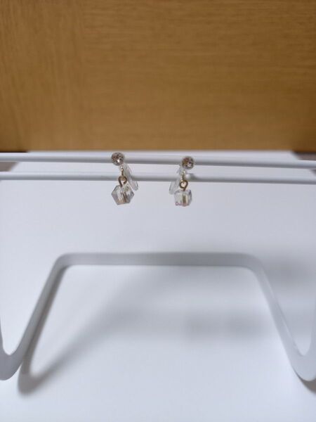 アクセサリー イヤリング クリア ボックス 四角 ノンホールピアス