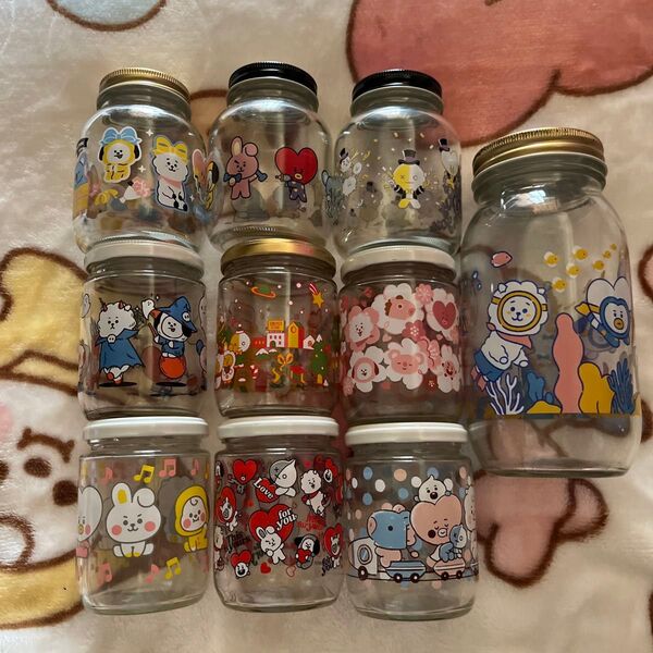 BTS★BT21★ガラス瓶★10瓶セット
