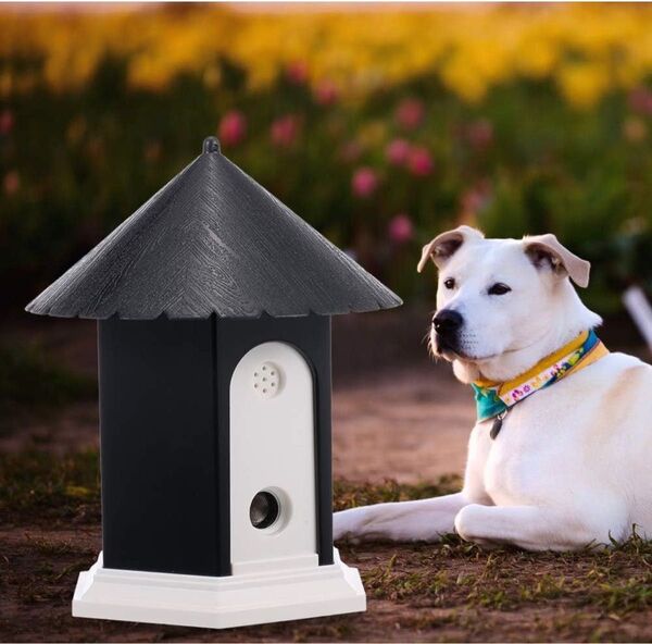 ペット犬屋外樹皮制御超音波音停止吠え装置防水50フィート音波樹皮抑止力犬トレーニング制御ツール
