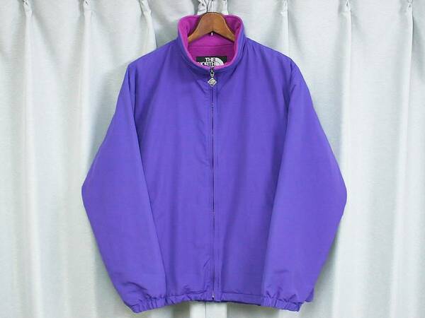 ワケアリ格安 オールド ノースフェイス ナイロン シェル ジャケット 裏地 フリース パープル ピンク OLD NORTH FACE 90s 00s Y2K 古着女子