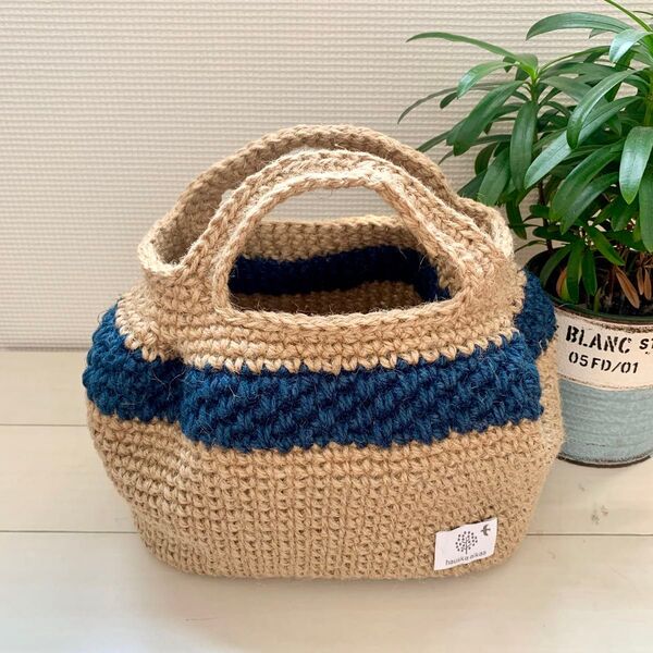 麻ひもバッグ ハンドメイド