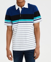 セール！！◇◆/アメリカンイーグル / AEショートスリーブラガーシャツ / POLO / US XXL / White・Blue /_画像3