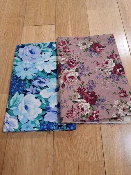 2枚セット 花柄 生地