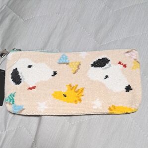 フェイラー×SNOOPY ハピネスリボン タオル地ファスナーポーチ