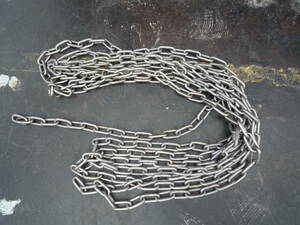 @ doesn't rust. magnet . attaching . not stainless steel chain 1 pcs thing thickness 6mm length approximately 8m search crime prevention security lifting load tightening 